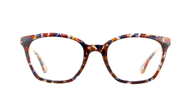 Speckled frame style from Vanni, Edmonton glasses